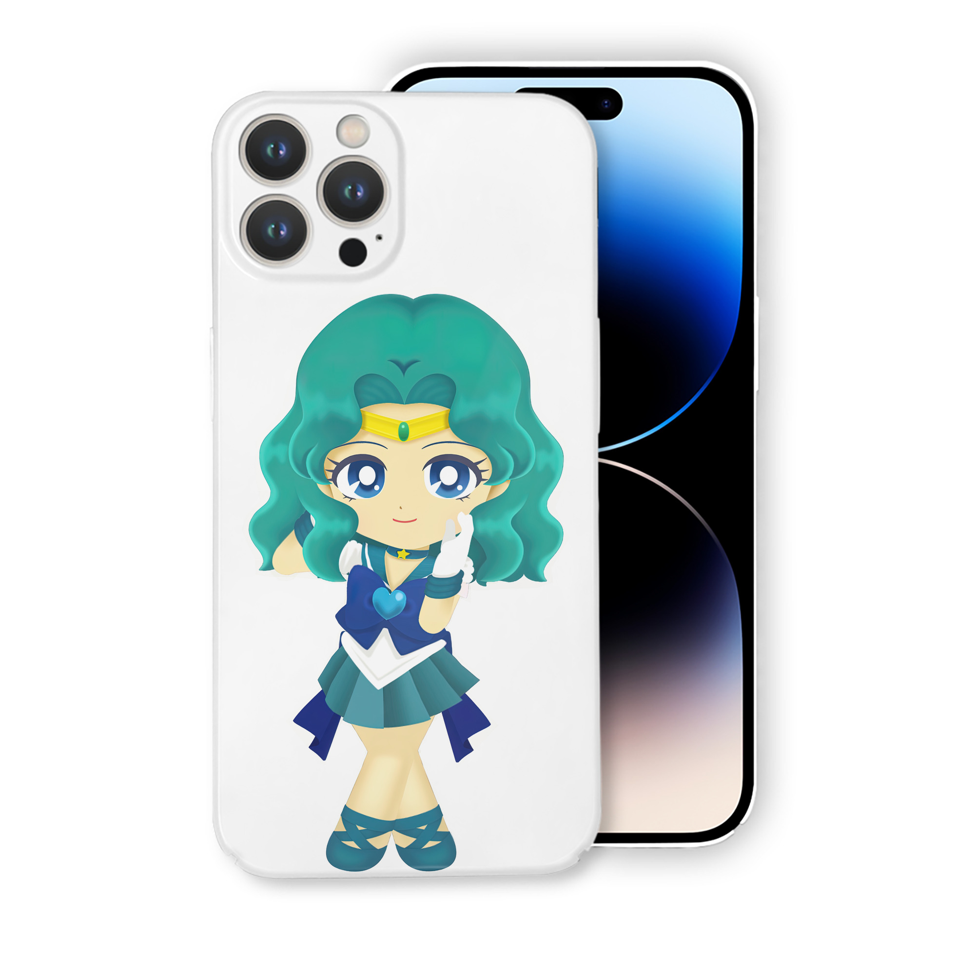 （画像用） 美少女戦士セーラームーン 海王 みちる（かいおう みちる） Sailor Moon Kaiou Michiru 【iPhone 14シリーズ対応】ハードケース